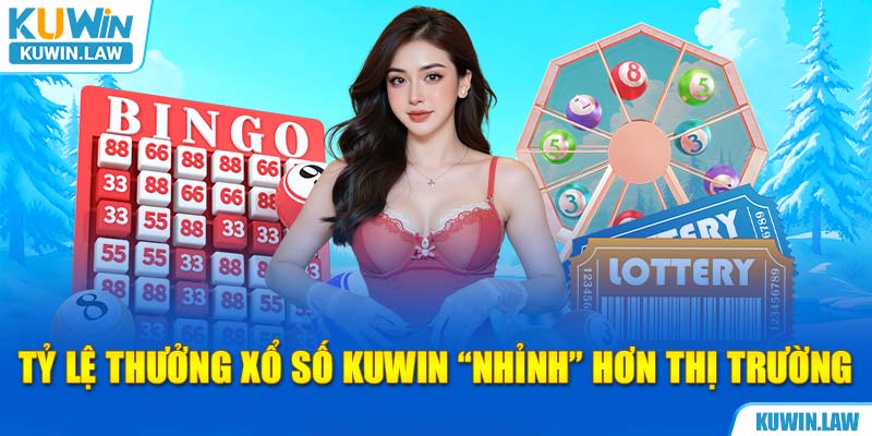 Tỷ lệ thưởng xổ số Kuwin “nhỉnh” hơn thị trường